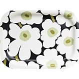 Marimekko Mini Unikko White and Black Tray