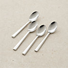 Set of four Mix coffee spoons. 5.5"