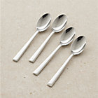 Set of four Mix teaspoons. 6"