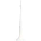 White Mobile Tail. 1.5"dia.x5.25"H
