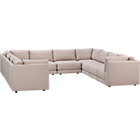 Moda 10-Piece Sectional Sofa (six Armless Chairs, four Corners)