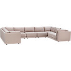 Moda 9-Piece Sectional Sofa (five Armless Chairs, four Corners)