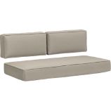 Sunbrella® Stone Modular Loveseat Cushions