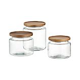 Montana Acacia and Glass Jars