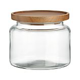 Montana 48 oz. Acacia and Glass Jar