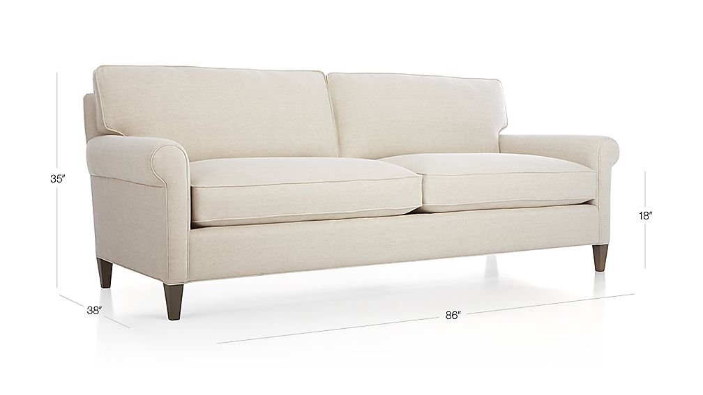Montclair 2Seat Sofa Natural Crate and Barrel