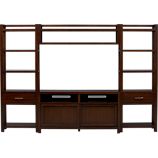Tyler 60" Media Console with Two Media Towers and Bridge