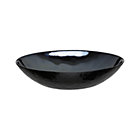 Murano Black Low Bowl.