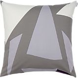 Marimekko Musta Virta Grey 20" Pillow