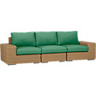 Newport 3-Piece Sectional with Sunbrella® Cushions (Left Arm Chair, Corner, Right Arm Chair)