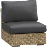 Newport Modular Armless Chair with Sunbrella® Charcoal Cushions