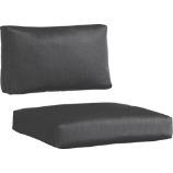 Sunbrella® Charcoal Modular Armless Chair Cushions