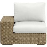 Newport Modular Left Arm Chair with Sunbrella® White Sand Cushions