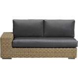 Newport Modular Left Arm Loveseat with Sunbrella® Charcoal Cushions