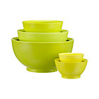 5-Piece Nonslip Mixing Bowl Set: 8 oz.-195 oz.; 4.336"-11.81"dia.x2.245"-5.843"H