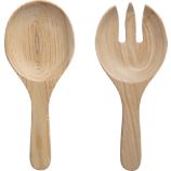 Set of 2 Oak Salad Servers