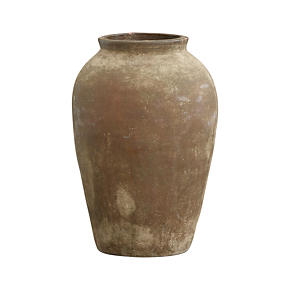 Large Moss Olive Jar