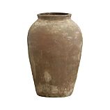 Large Moss Olive Jar