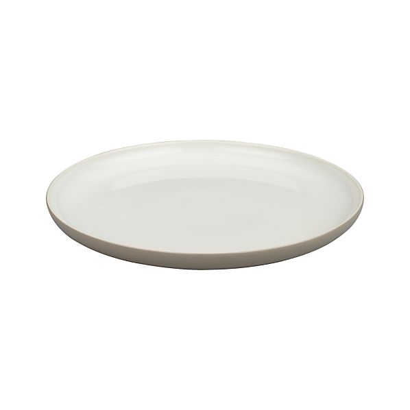 Olson Grey Dinner Plate Crate and Barrel