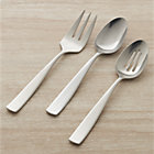 Olympic 3-Piece Serving Set: serving fork, pierced serving spoon and serving spoon.