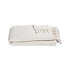 Open Weave Ivory Throw.