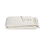 Open Weave Ivory Throw