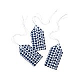 Set of 3 Blue and Silver Ornament Gift Tags
