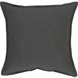 Sunbrella® Charcoal 22" Sq. Outdoor Pillow