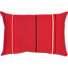 Sunbrella® Red Tonal Stripe Outdoor Pillow.