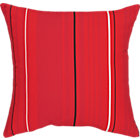 Sunbrella® Red Tonal Stripe Outdoor Pillow.