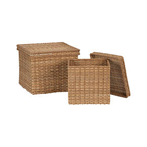 Palma Square Lidded Baskets