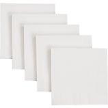 Set of 50 White Cocktail Napkins