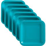 Set of 18 Teal Deep Paper Plates