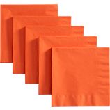 Set of 50 Orange Lunch Napkins