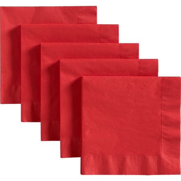PaperLunchNapkinRedOT12