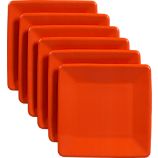 Set of 18 Orange Paper Plates