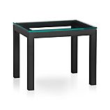 Parsons 20x24 Side Table with Glass Top