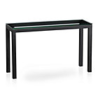 Parsons Console Table with Glass Top.