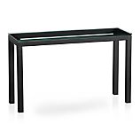 Parsons Console Table with Glass Top