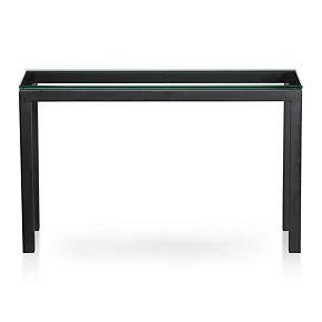 Parsons Console Table with Glass Top