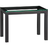 Parsons 20x30 Side Table with Clear Glass Top