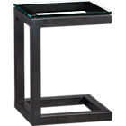 Parsons C Table with Glass Top.