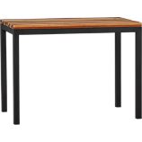 Parsons Reclaimed Wood Top 48x28 High Dining Table with Natural Dark Steel Base
