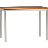Parsons Reclaimed Wood Top 48x28 High Dining Table with Stainless Steel Base