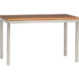 Parsons Reclaimed Wood Top 48x28 Dining Table with Stainless Steel Base