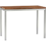 Parsons Reclaimed Wood Top 48x28 High Dining Table with Stainless Steel Base