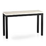 Parsons Console Table with Travertine Top