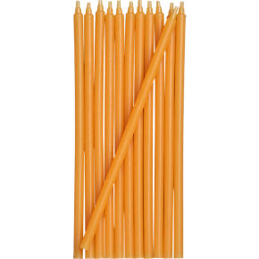 Set of 12 Orange Party Candles