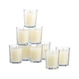 Set of 9 Glass Party Candles