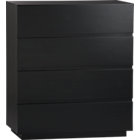 Pavillion Black Four-Drawer Chest.